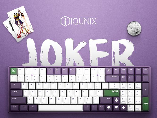 IQUNIXF96-Joker100 Key Bluetooth Dual Mode Mechanical Keyboard Purple Cherry Red Axis RGB