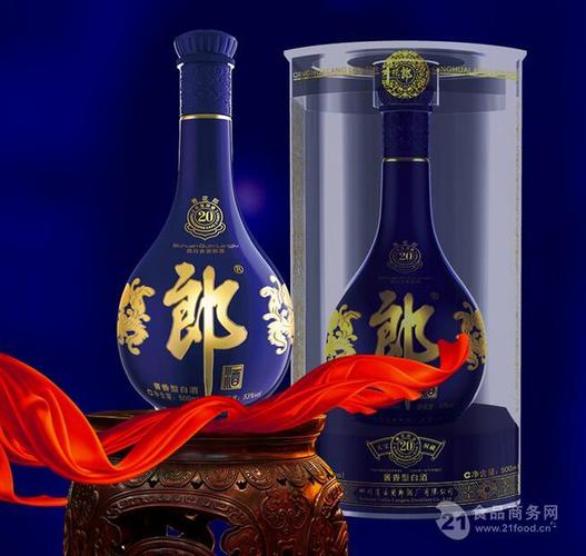 LANGJIU郎酒青花郎20陈酿2011年53-vol酱香型白酒500ml-6瓶整箱装