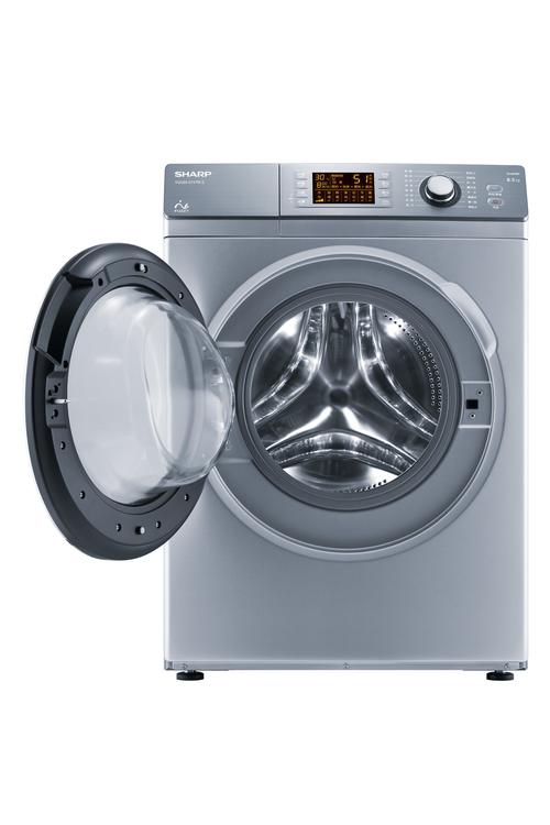 夏普XQG85-5747W-S 9公斤变频滚筒洗衣机-纵享洁净，夜晚洗衣不用等