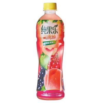 Tropicana纯果乐果缤纷水果饮料蜜桃樱桃味500ml-15瓶