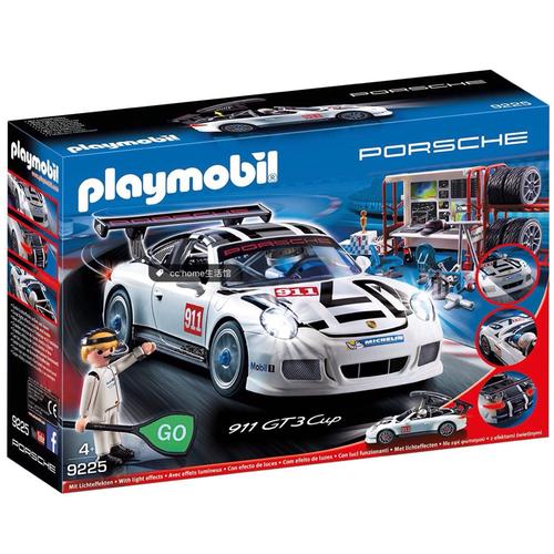 playmobil摩比世界保时捷911汽车玩具