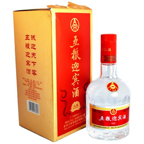 五粮液迎宾酒上品52度浓香型白酒500ml