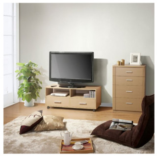 Homestar 1058 modern minimalist dual draw TV cabinet