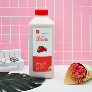 JINSHIDAI今时代低脂草莓果粒风味发酵乳910g