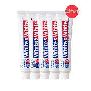 Lion King WHITE&WHITE Whitening Toothpaste 150g * 5 tubes