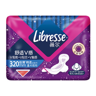 Libresse薇尔舒适V感系列日夜卫生巾组合套装(日用24cm*16片+夜用32cm*8片+护垫15cm*32片)