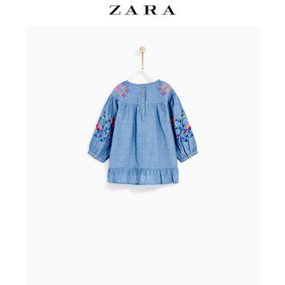 ZARA 03335011400 儿童长袖刺绣连衣裙-ZARA 快时尚之选